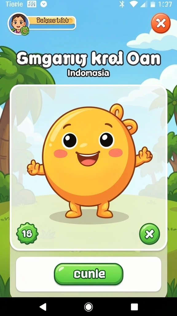 Tampilan menu utama yang menarik dan intuitif.