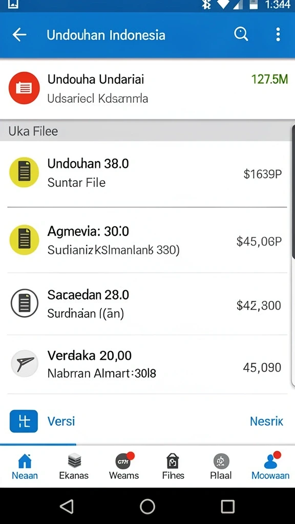 Beragam pilihan permainan yang tersedia dalam aplikasi ini.