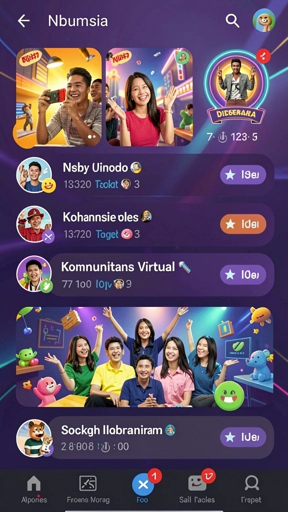 Screenshot menunjukkan karakter utama dalam pertarungan epik.