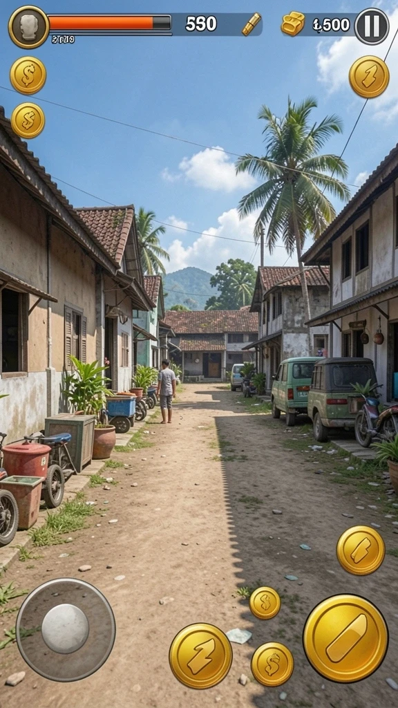 Tangkapan layar menampilkan karakter utama dalam pertempuran epik.