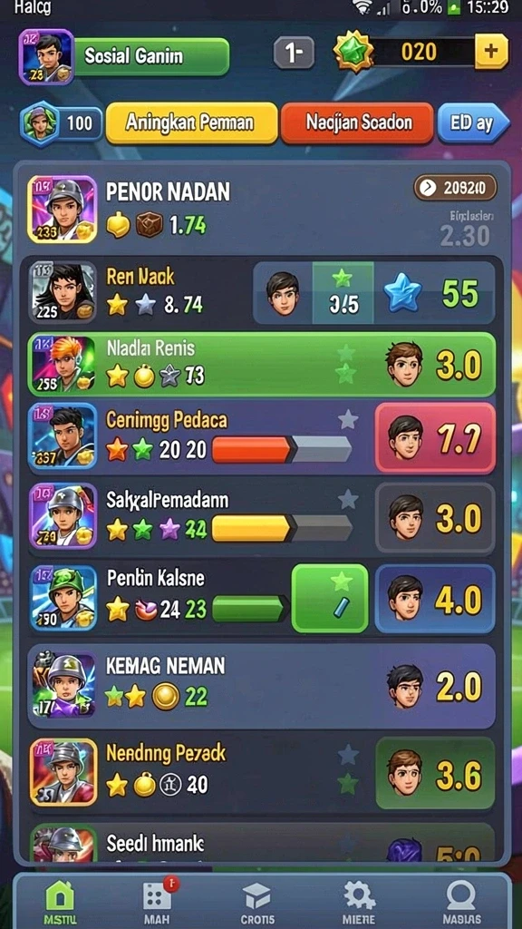 Tampilan utama JKTPLUS dengan pilihan game menarik.