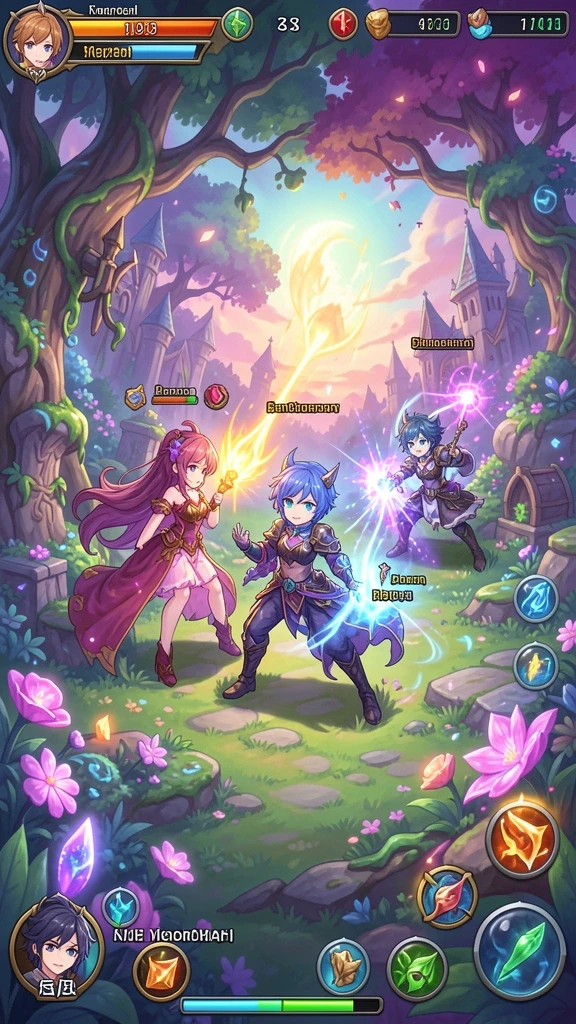 Ilustrasi dari dunia fantastis yang dapat dijelajahi.