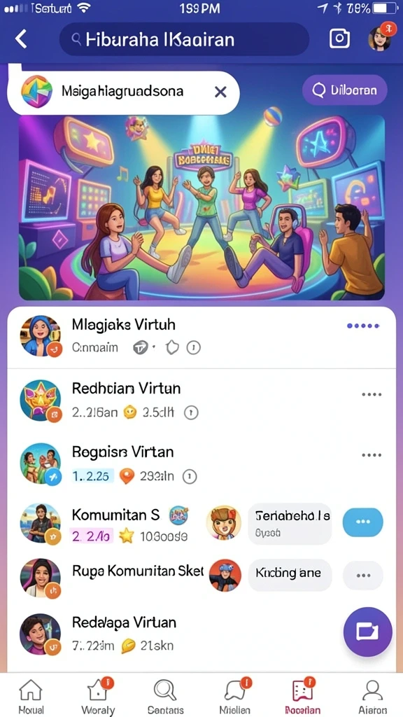 Screenshot menampilkan antarmuka pengguna yang menarik.