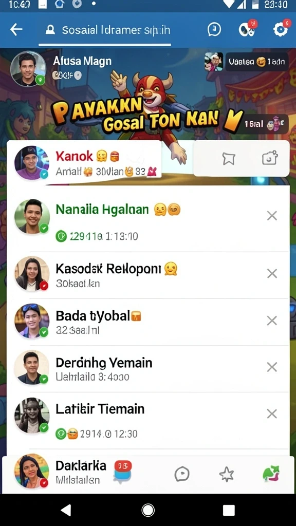 Tampilan awal aplikasi NIKMAT777 yang menarik.