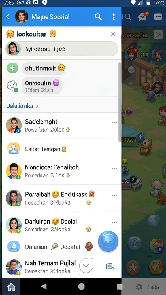 Tangkapan layar menunjukkan karakter yang bisa dikustomisasi.