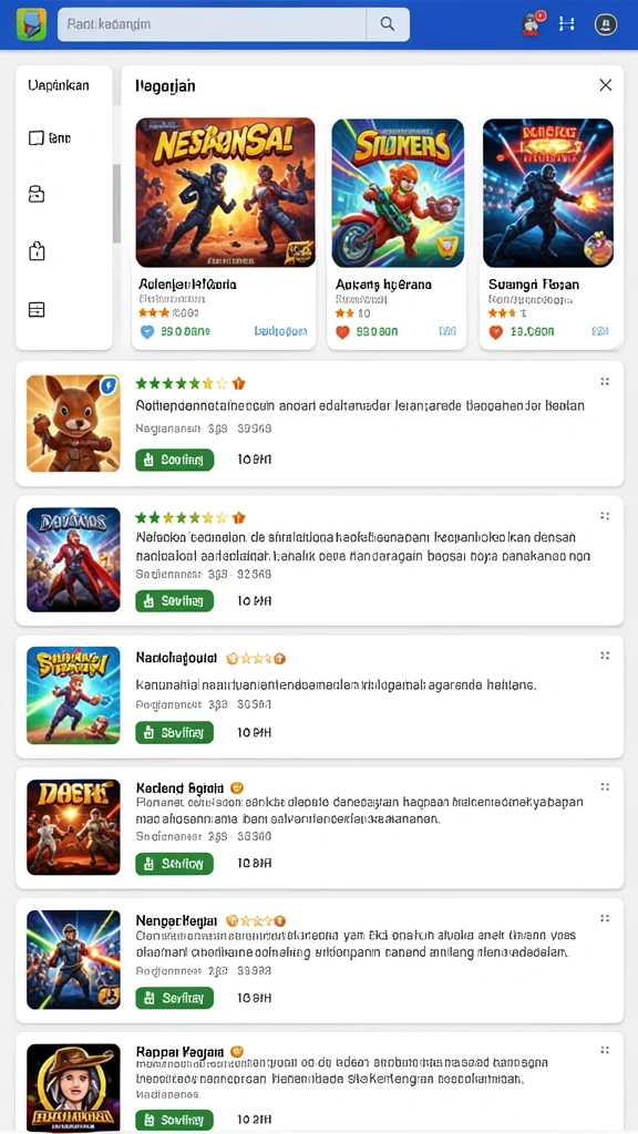 Screenshot menunjukkan tampilan grafis yang mengesankan.