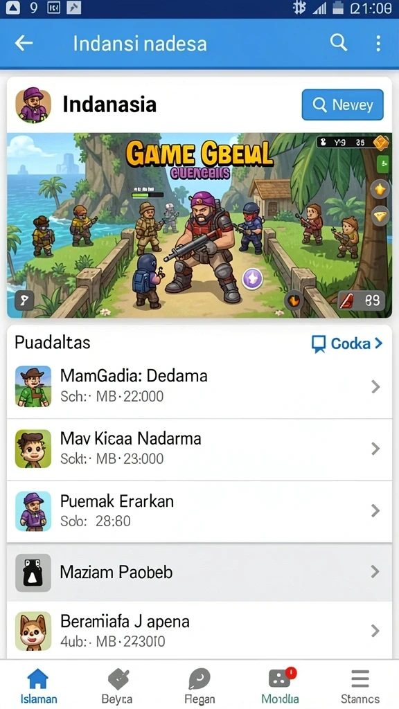 Mode multiplayer yang seru bersama teman.