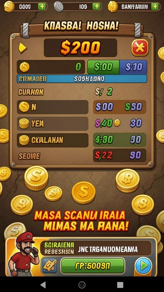 Gameplay seru dengan banyak pilihan permainan.