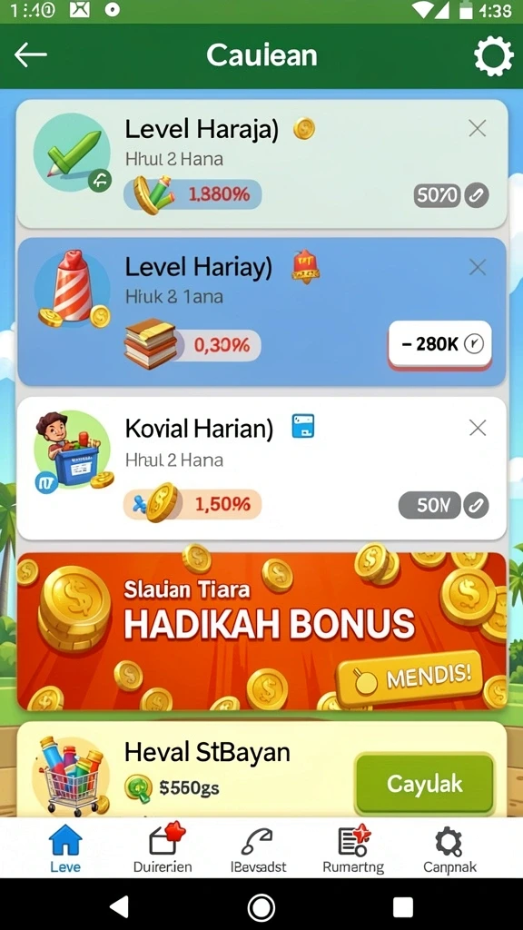 Antarmuka pengguna yang intuitif dan menarik.