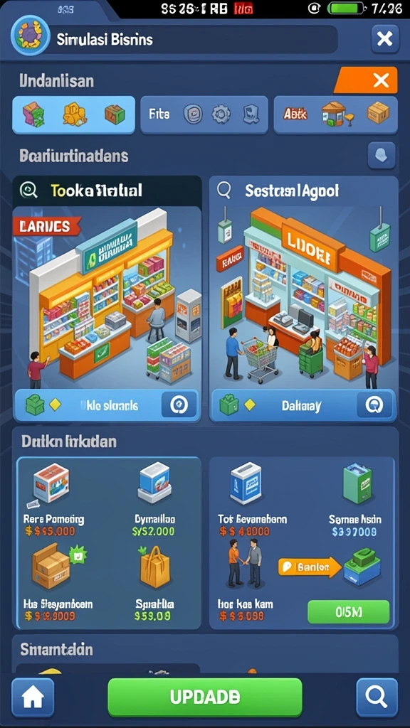 Pemandangan grafis yang memukau saat bermain game.