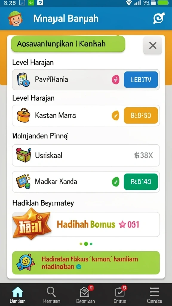 Tampilan antarmuka yang menarik dan mudah digunakan.