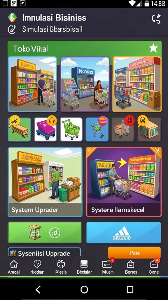 Tangkapan layar ketiga menunjukkan interaksi multiplayer antara pemain di dalam game.